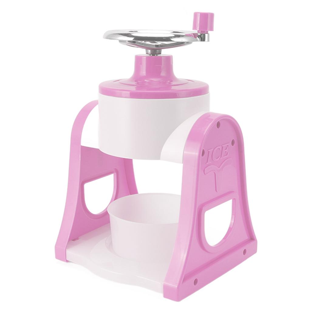 Handkurbel-Eisraspelmaschine Edelstahlklingen Sicher Tragbarer Eiszerkleinerer für Zuhause Restaurants