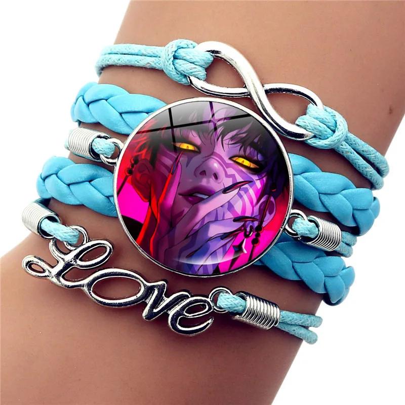 Anime Kpop Demon Hunters Cosplay Prop Rumi Mira Zoey Pulsera Trenzada Figura Pareja Pulseras Joyas Regalos Para Ni Os As Entertaining Safe