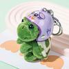 Yousheng Bag Keychain Handmade Cartoon Turtle Comfortable Touch Super Soft High Simulation Decorate Adorable Cute Plush Pendant Keychain Bag Accessory