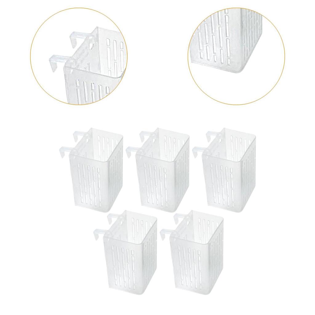 5x Aquarienpflanzenhalter Pflanzenzuchttassen Töpfe Wasserpflanzen-Netzbecher für Garten-Aquarien Landschaftsteichdekoration