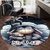 Personalized E-Eeyore Round Chair Office Rug - Perfect for Mat, Office Chair & More - Ideal Gift for Birthdays and Holidays