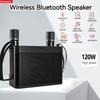 #20W Powerful Wireless Portable Dual Microphones Bluetooth Speaker Hifi Stereo Family Party Karaoke Subwoofer Boombox gifts 2025