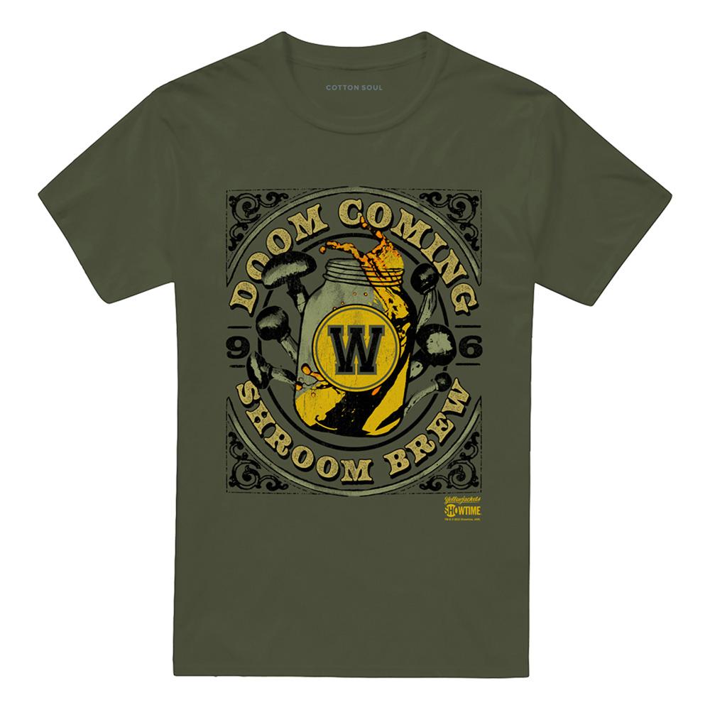Yellowjackets Unisex Adult Doom Coming Shroom Brew T-Shirt