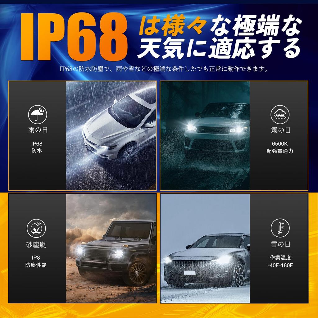 HB3/9005 9005 LED Headlight, Hi/Lo Compatible with Vehicle Inspection, Halogen Size, 60W x 2,