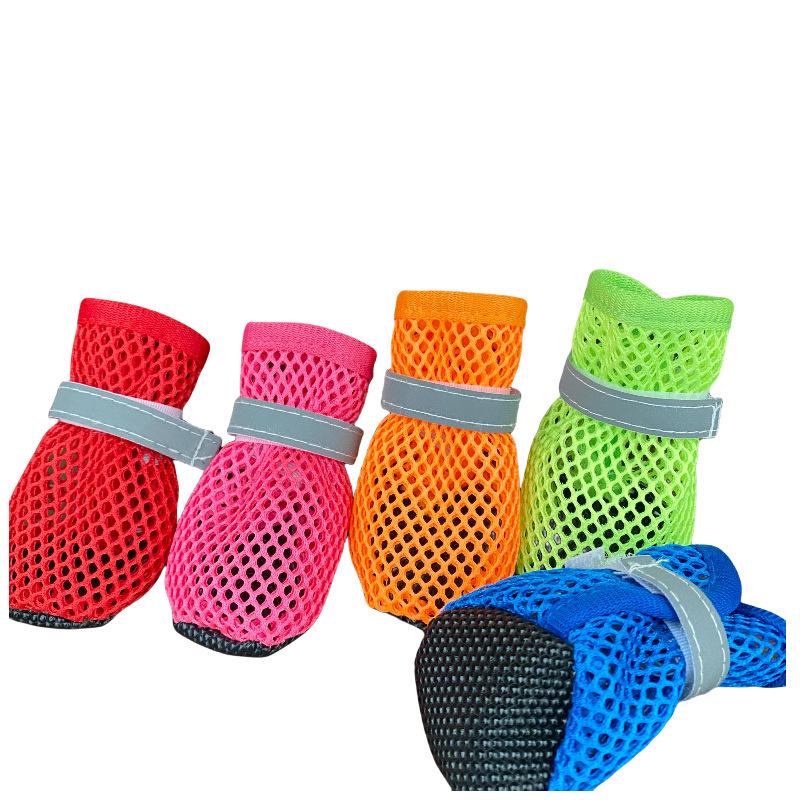 Reflective Non-Slip Dog Shoes for Small Breeds - Wear-Resistant Pet Footwear for Bichons and Corgis