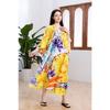 New Beach Smock, Printed Dress, Long Gown, Vacation Beach Dress