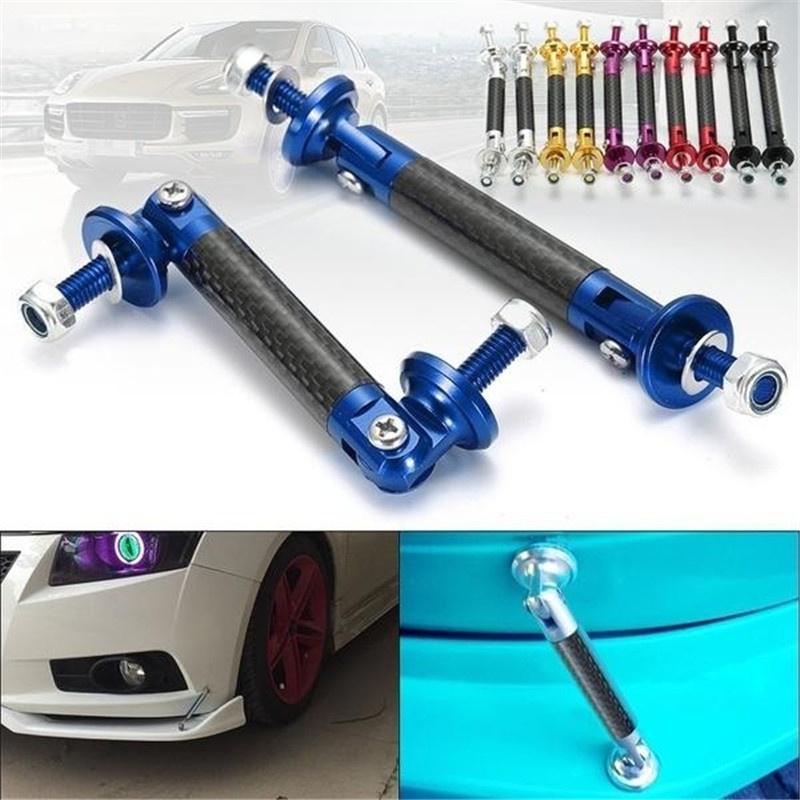 2 x Car Adjustable Front//Rear Wind Splitter Frame Bumper Protector Rod Support