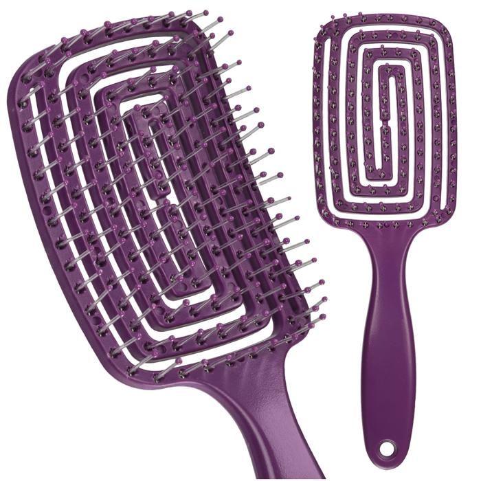 Brosse à cheveux - NELIPS - Type 2 - Antistatique - Flexible - Ergonomique
