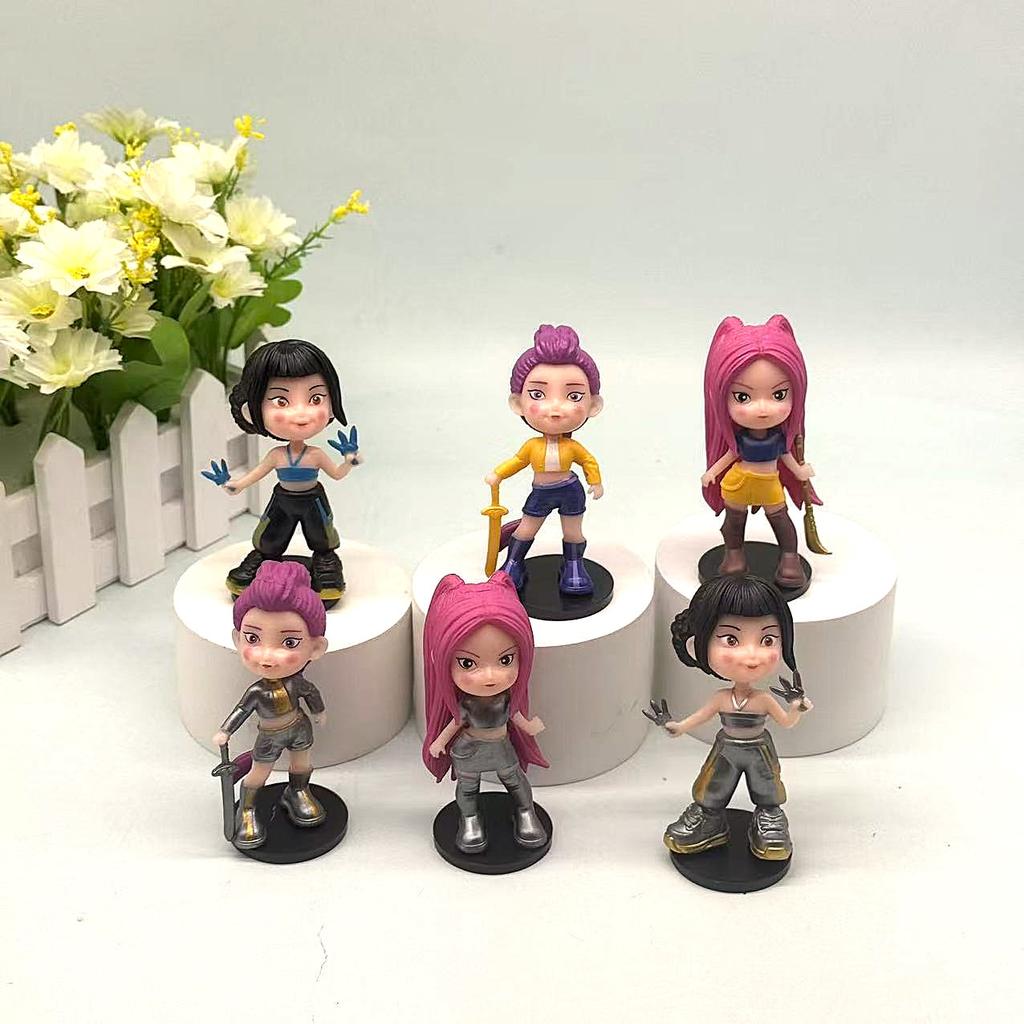 Anime Kpop Demon Hunters Figure Model Toy Cartoon Gaming Peripherals Desk Decoration Collection Figures Model Toy For Kid Gift