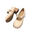 Autumn Mary Jane new outer wear small fragrant style small leather shoes light mouth high heel single shoes with skirt