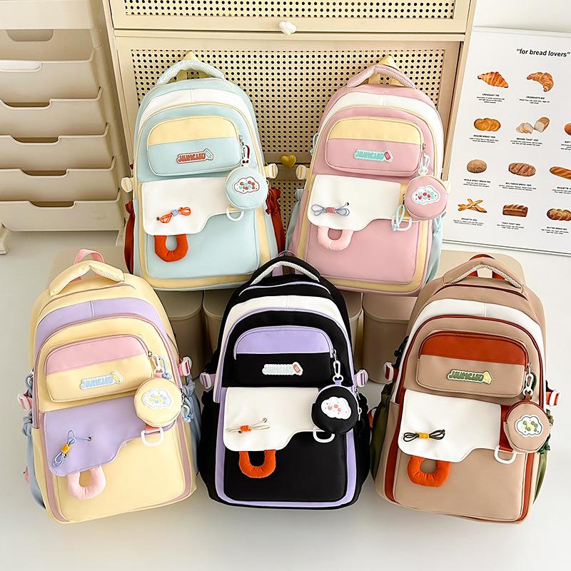 for women, contrasting colors, casual and versatile men's and women's large-capacity backpack, lightweight burden-reducing backpack