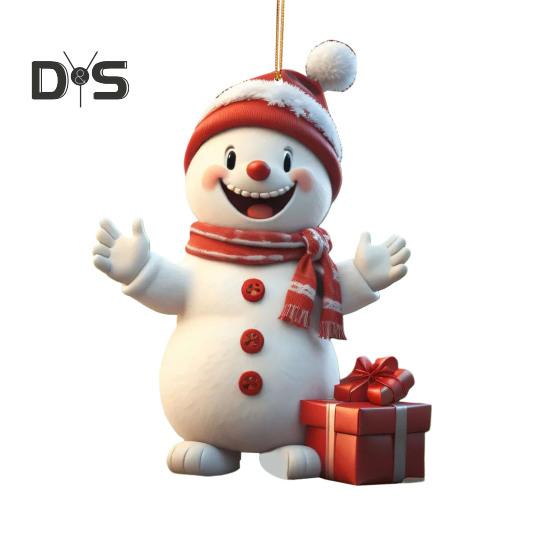 1 par julenisseanheng Akryl Fargerik hengende julepynt Klassisk julenisse Festlig juledekor Gaver til venner Familie