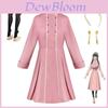 Hochwertiges Elastisches Und Weiches Spy×family Anya Forger Kostüm Uniform Kleid Für Kinder