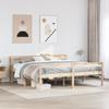 Senior Bed with Headboard 200x200 cm Solid Pine Wood