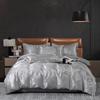 2025 New European Light Luxury Jacquard Four-piece Set, Satin Silk Quilt Cover, Bed Sheet Single Double Four-piece Set