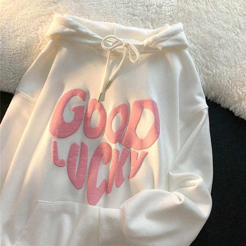 Тяжелый фирменный женский свитер 2025 года новый американский ретро свободный большой размер дизайн повседневная куртка XL белый