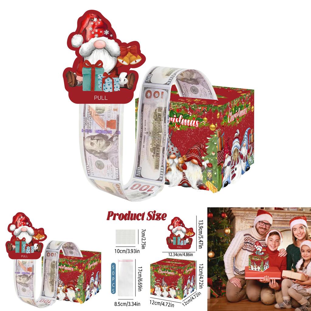 Christmas Theme Gift Box Red Money Box For Party Atmosphere And Gift Giving