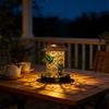 Wrought Iron Bird Feeder, Openwork Projection Pendant Light, Bird Feeder Chandelier, Hanging Garden Decorative Ambient Light