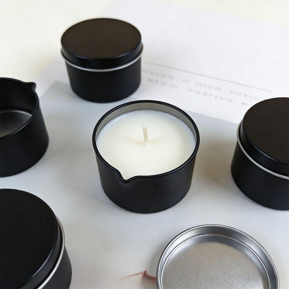 With Lid Tinplate Candle Tin With Spout Metal Tin Bulk Empty Storage Can Candle Making