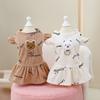 Pet Clothing Dog Dress Spring/Summer Bear Pattern Cute Teddy Small Dog Princess Dress Pet Clothing Chihuahua Skirt