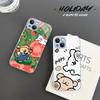 Maltese Cute Line Puppy Dog For IPhone 14 13 12 Mini 11 Pro XS Max X XR 14 Plus Tempered Glass Cover