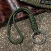 Rope Lanyard Buckle Wrist Rope Braided Woven Keyring Paracord Lanyard Weaved Paracord Keychain