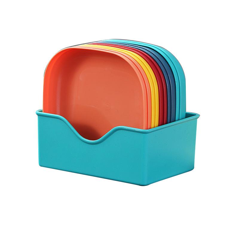 Spit Bone Plate Household Food Grade Fruit Plate Light Luxury High-End Dining Table Garbage Bone Plate Desktop Fruit Snack Fruit Plate