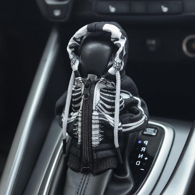 OFBAND Hoodie Car Gear Shift Cover,Christmas Car Decor Gear Shift Knob Cover for Manual/Automatic Shift Knob,Universal Interior Car Accessories