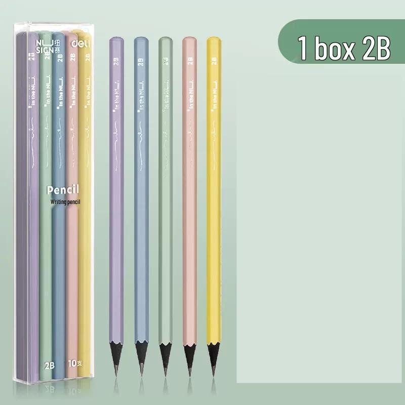 Deli Enhanced HB Pencil for Kindergarten and Primary School Writing, Ideal for Beginners