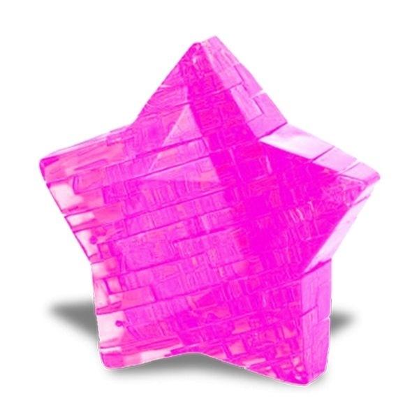 3D puzzle krystal efekt žlutá hvězda