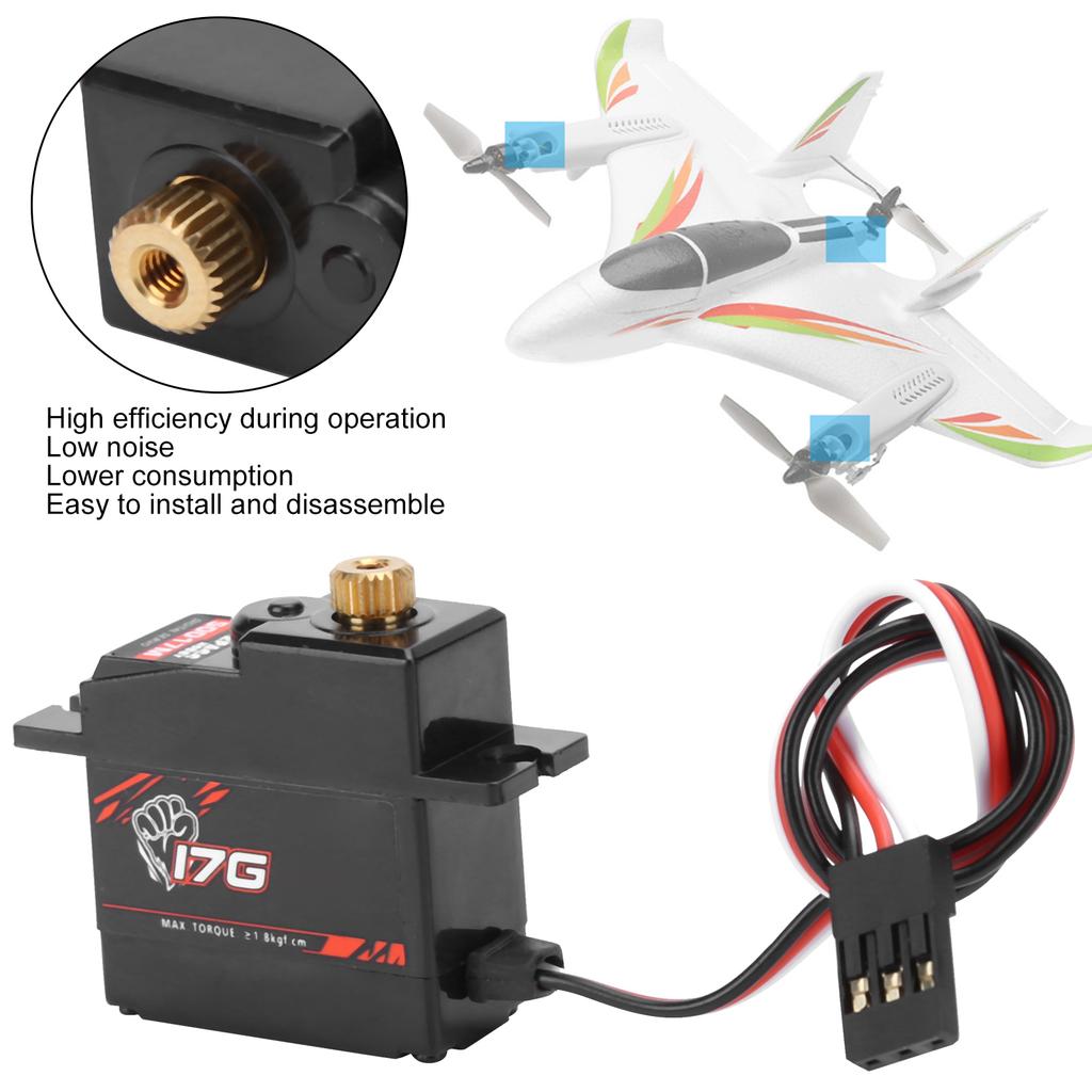 S0017M 17g Metal Gear Digital Servo - High Speed For 1/18 RC Cars & Aircraft - View #6