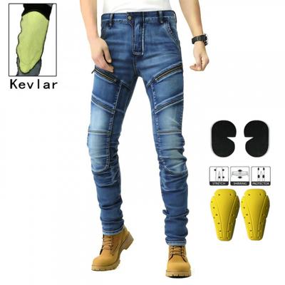 Herren Kevlar-verstärkte Motorrad-Reithosen Ganzjahres-Offroad-Schutzkleidung Biker