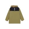 New Balance Warm Hooded Down Jacket Asia Sizing 'Olive Green Black' Men's AMJ13329-OV