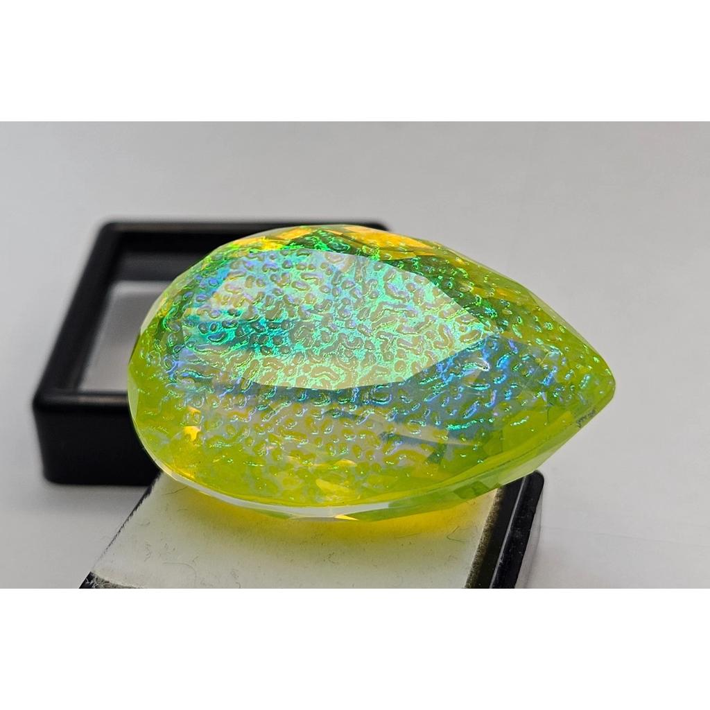 Certified Natural Monarch Fire Opal Pear Cut 84+ Ct Fabulous Loose Gemstone