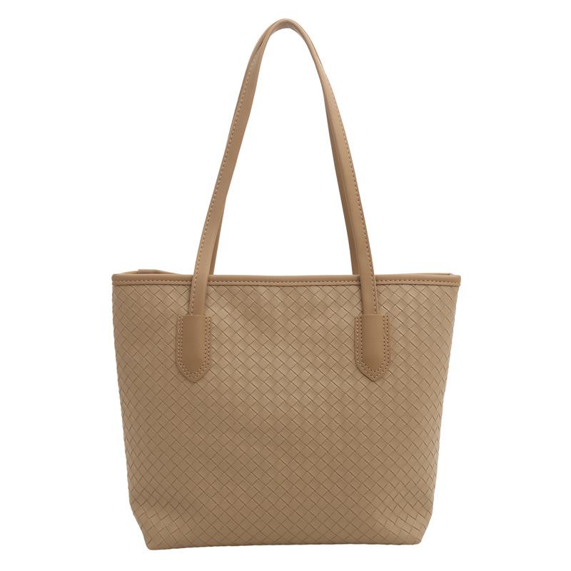 Large Capacity Women'S Bag Fashion Shoulder Bag Niche Versatile Underarm Bag Texture Pu Tote Bag