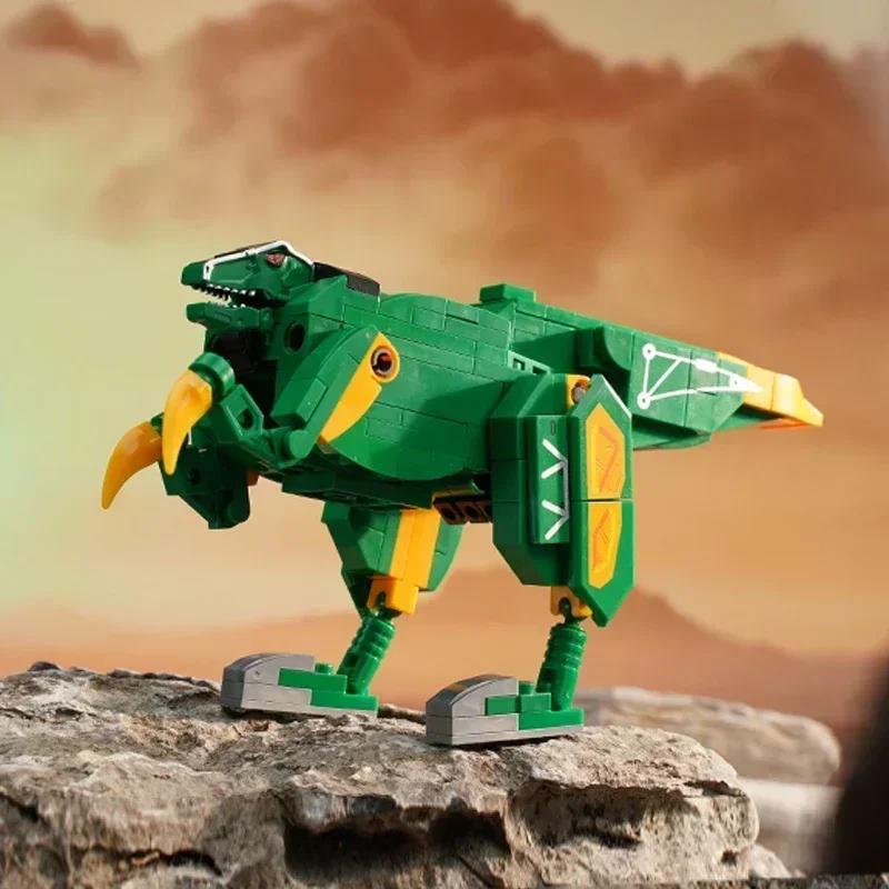 Keeppley Zyuden Sentai Series Building Blocks 3 In 1 Mecha Dragon God Dinosaur Model Educational Toy Splicing Ornaments Gift