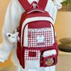 Schoolbag Korean College Style Cute Backpack Girl Sweet Niche Dopamine Student Class Schoolbag Lightweight Backpack
