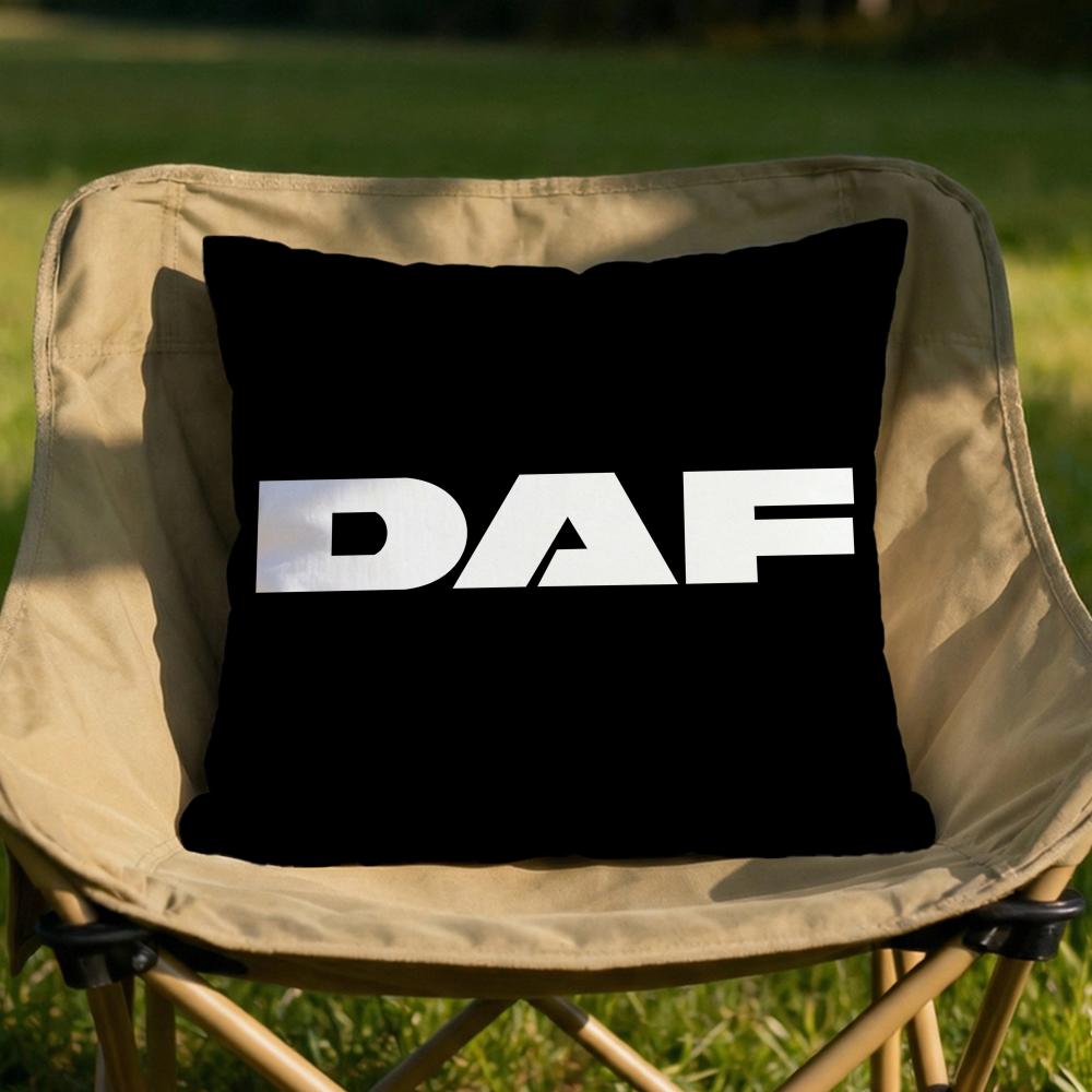 DDAF Truck Logo Cushion Cover Soft Reversible Durable Pillow Cover MultiScene Use for Home Car Daily Comfort