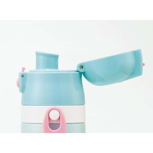 Skater Children's Stainless Steel Kids Water Bottle Direct Drinking 470ml Happy & Smile Girls SDC4
