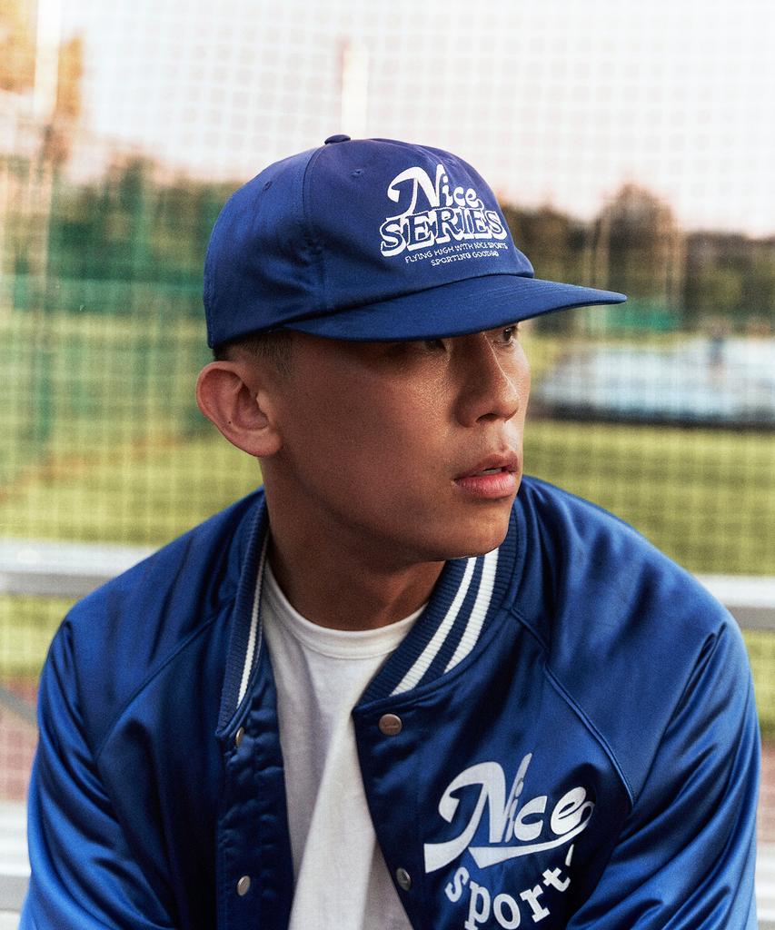 DISCUS ATHLETIC Nice Weather Collaboration Nice Series 5-Panel Cap Dark Blue