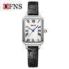 OFNS Women's Retro Roman Numeral Quartz Watch - Square Waterproof Wristwatch for Female Students