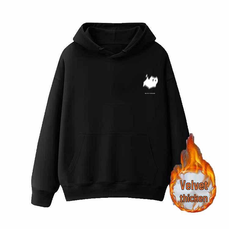 Hanorac American Gros 450G - Pulover Trendy Retro cu Croială Largă pentru Cupluri