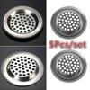 5 Pcs Circular Pool Steel Mesh Sink Strainer Kitchen Trap Drain Filter Suitable for Kitchen Bathroom