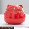 Lucky Cat Ceramic Tea Caddy