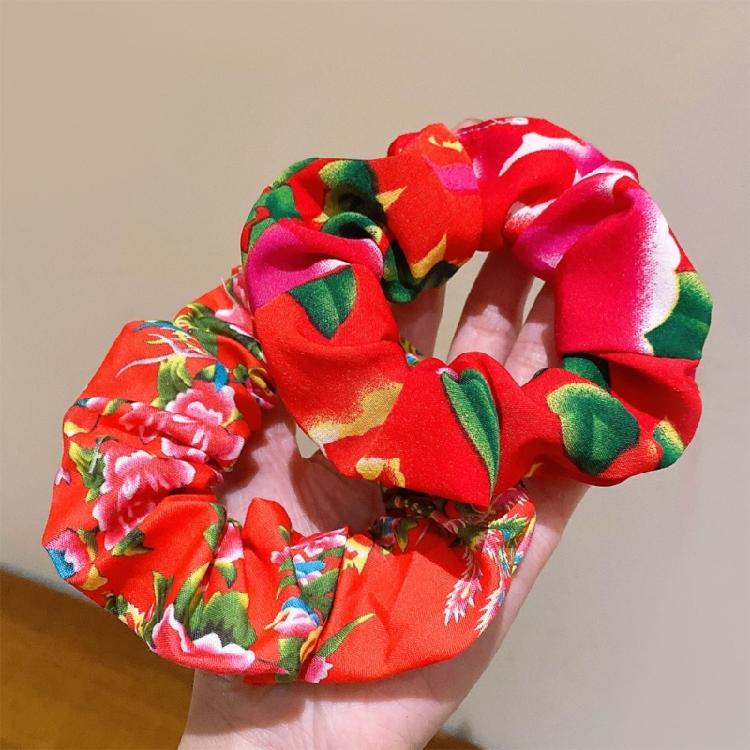 Wide Headband for Halloween Creative Scrunchie Floral Hair Tie Birthday Gifts