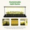 Indoor Seedling Grow Light with Full-Spectrum LED Adjustable Height Integrated Tray Energy-Efficient Design Timer Function Whit