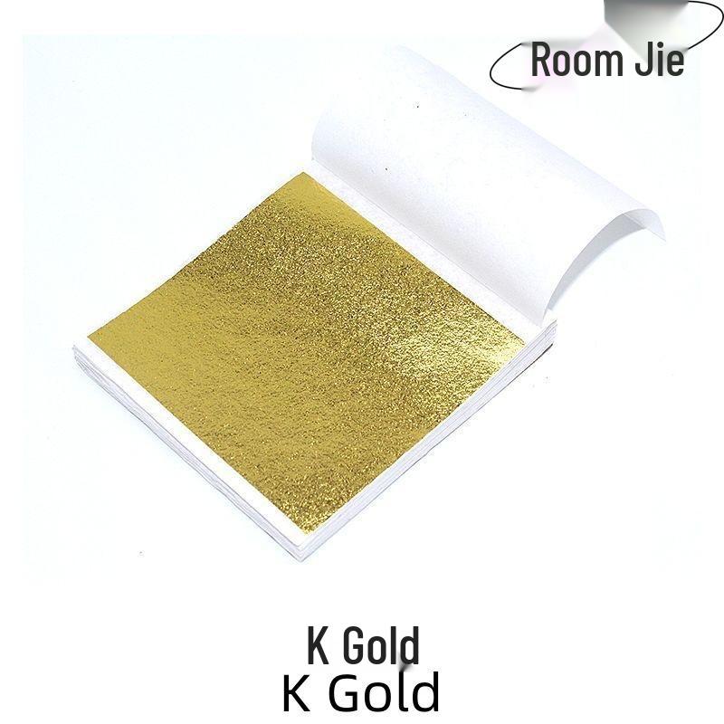 Gold and Silver Freeze-Resistant Foil Paper for DIY, Crystal Epoxy, and Nail Art, 9x9cm