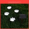 Paw Shaped Solar Garden Lights With Waterproof Led Outdoor Landscape Decor For Nighttime Illumination