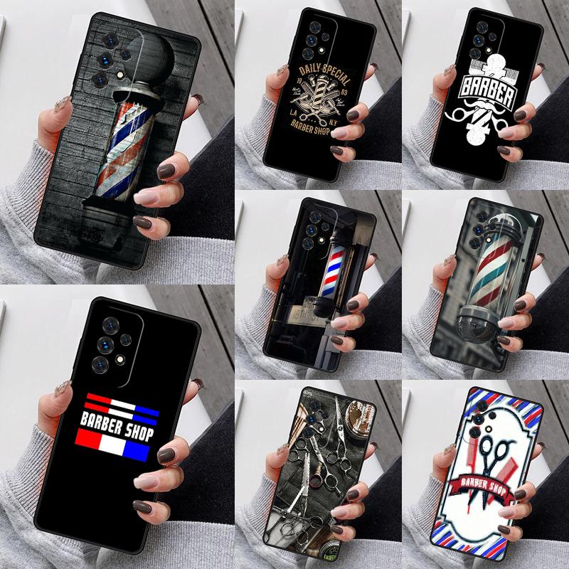 Barber Shop Hair Stylist tools Phone Case For Samsung Galaxy S25 S23 S30 S8 S21 S20 FE S24 S22 Note 10 20 Plus lite Ultra