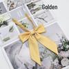 JK Ribbed Solid Color Long Handle Lapel Flower School Uniform Sailor Suit Bow Tie
